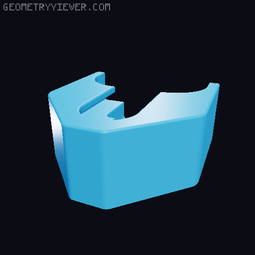 Mount for Gerber EAB (Exchange-A-Blade) Folding Utility Knives 3D model thumbnail