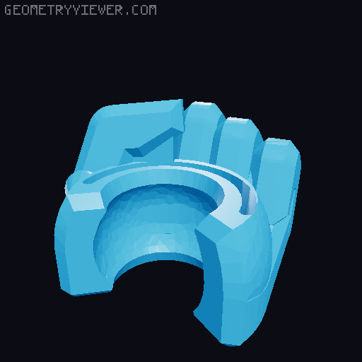 Dummy 13 500% Not Poseable Hands 3D model thumbnail