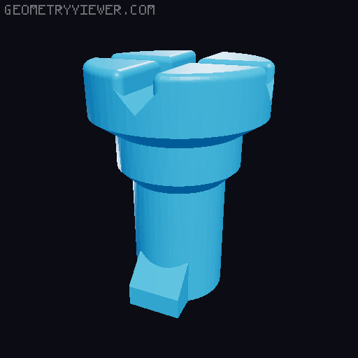 Trammel of Archimedes (Ellipsograph/"Do Nothing Machine") 3D model thumbnail