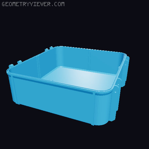 First aid kit box 3D model thumbnail
