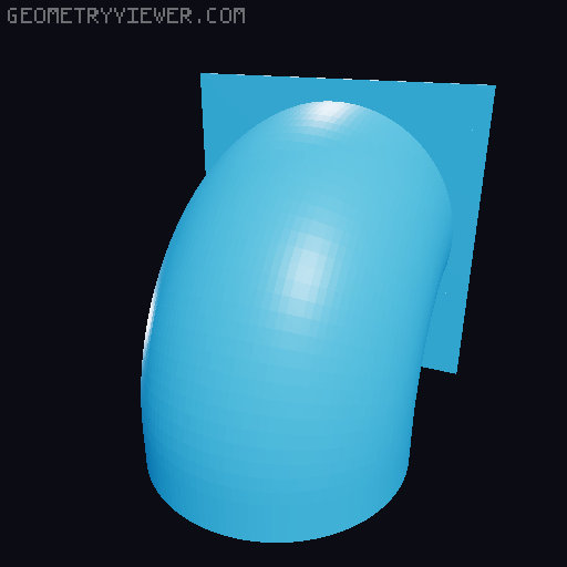 Parameterized AC exhaust hose holder 3D model thumbnail