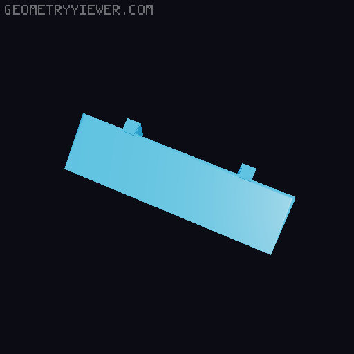 Bed Scraper (replaceable Scraper) 3D model thumbnail