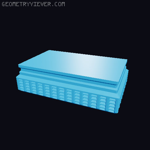 Prismatic Vase Mode Silica Gel Container. Super fast print 3D model thumbnail
