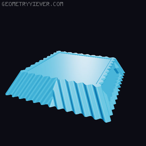 Stylish Octahedroflake Base 3D model thumbnail