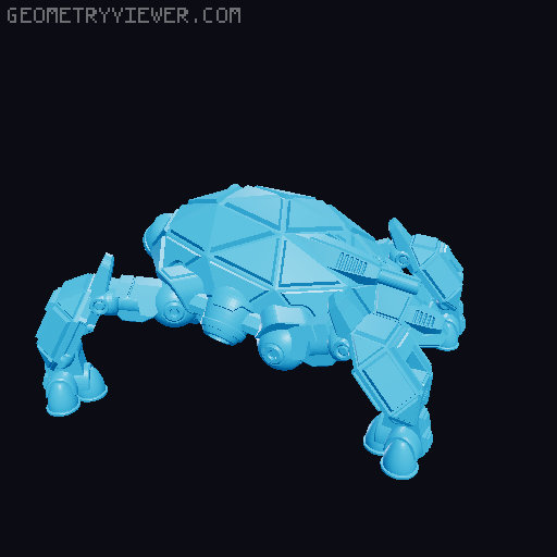 Great Turtle Battlemech 3D model thumbnail
