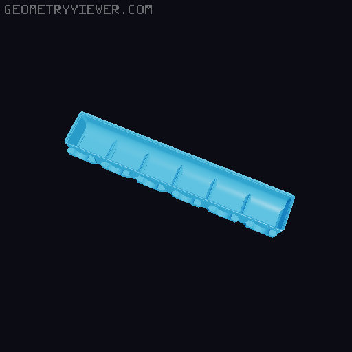Parametric Gridfinity bins for GOEWS 3D model thumbnail