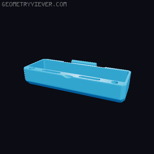 Hohner Special 20 Magnetic Case 3D model thumbnail