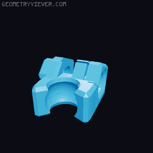 Middle finger Hands for Easy 13 3D model thumbnail