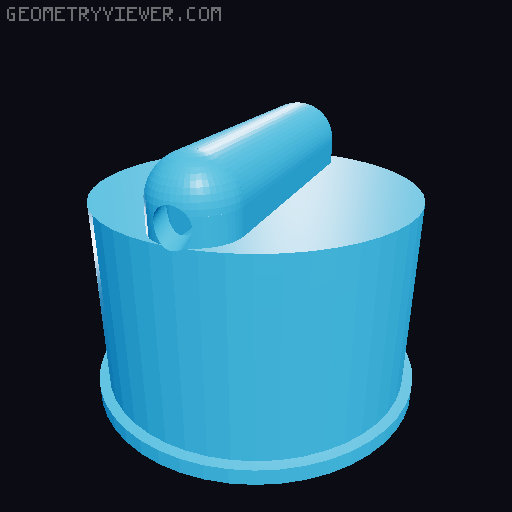 Water Faucet Aeration Filter Prank (squirts a jet of water) 3D model thumbnail