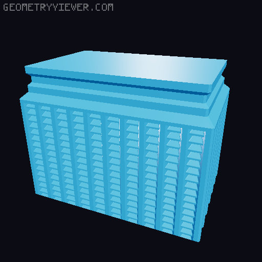 Prismatic Vase Mode Silica Gel Container. Super fast print 3D model thumbnail