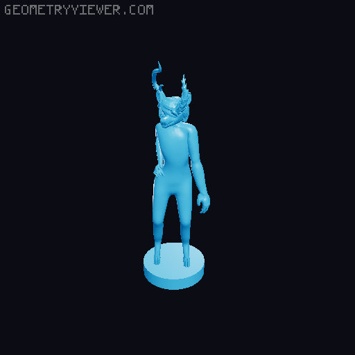 Cambium HHSU figurine 3D model thumbnail