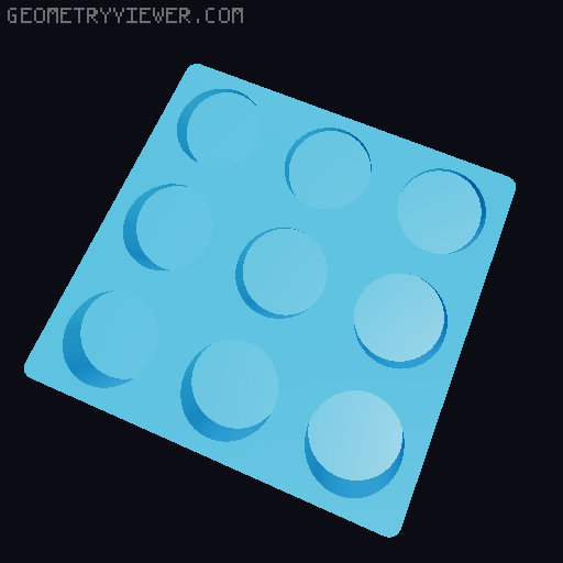 Gridfinity NUUN Tube Storage 3D model thumbnail