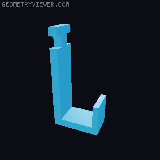 Shelf for Wireless charger 3D model thumbnail