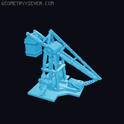Pinnath Gelin Battlecry Trebuchet 10mm Scale 3D model thumbnail