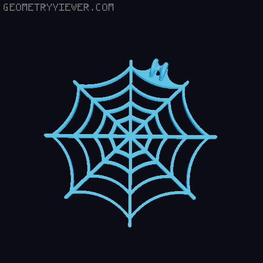 Soporte telaraña dummy 13 3D model thumbnail