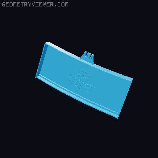 Policar curve R3 11.25 degree - P047 for slot cars 1:32 scale Slot.it 3D model thumbnail