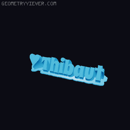 Valentine sculpture 3D model thumbnail