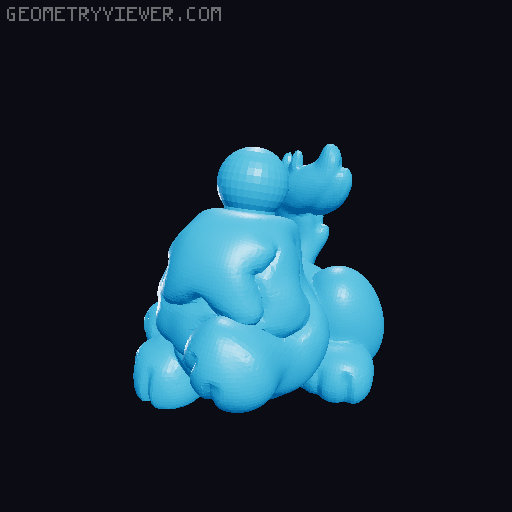 Kitten Triplet LPS 3D model thumbnail