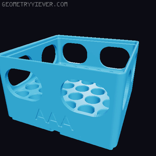 Gridfinity Battery Bins (remix) 3D model thumbnail