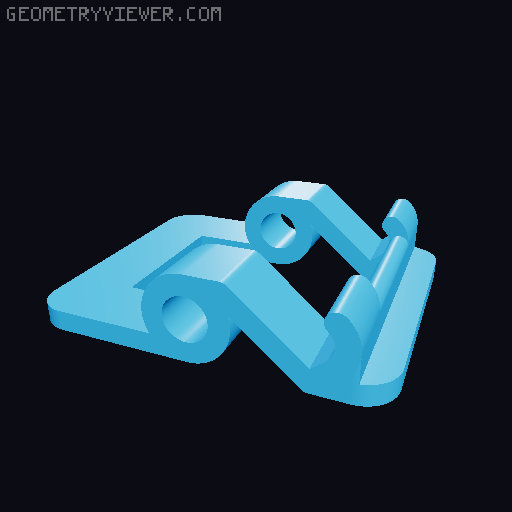 One click filament clip 3D model thumbnail