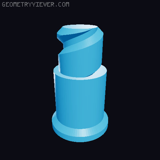 Separated Bolt files for 4/3/2-jaw Vise 3D model thumbnail