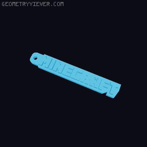 Брелок / Keychain 3D model thumbnail