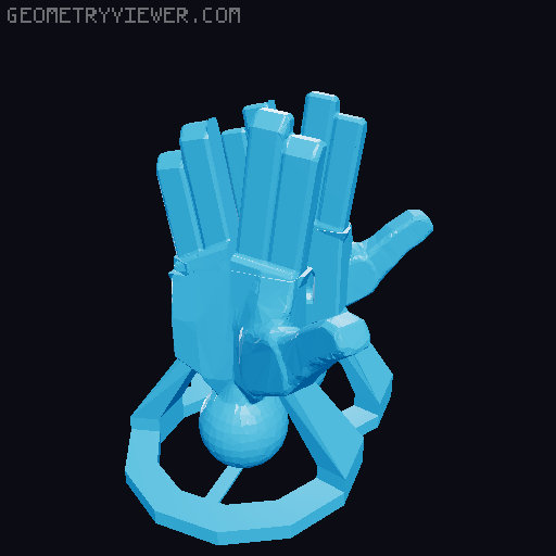 Lucky 13 Hands Compilation (with extra adhesion) 3D model thumbnail