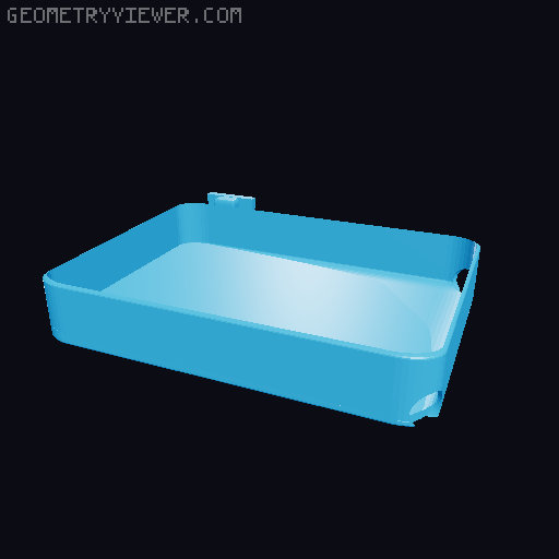 Kitchen sink sponge holder  3D model thumbnail