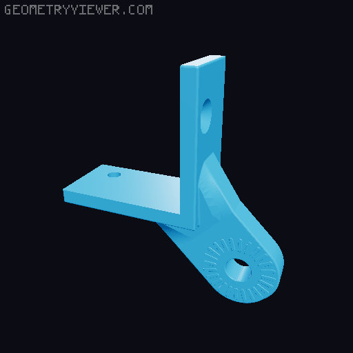 Lack Enclosure mounts for articulating camera mount 3D model thumbnail