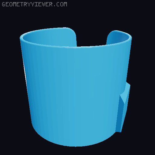 Pitcher holder for Desk clamp 3D model thumbnail