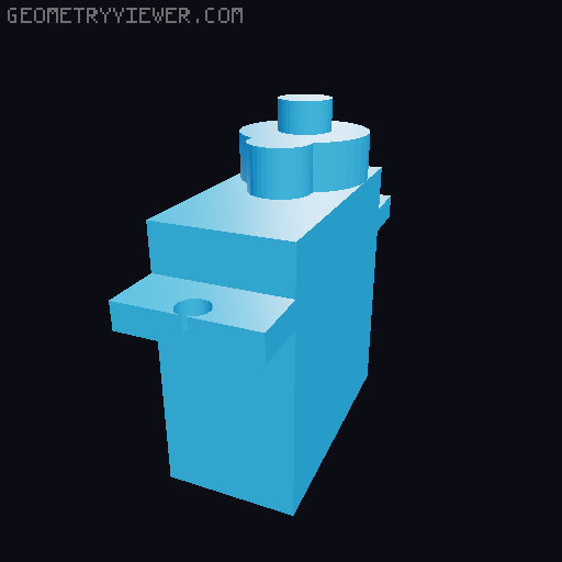 9G Servo Placeholder 3D model thumbnail