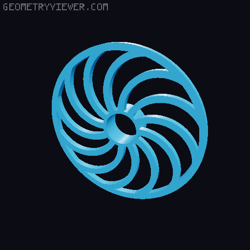 Ender 3 S1 Hypnotic Fillament Visualizer 3D model thumbnail