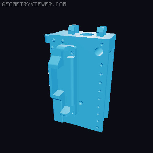 M2 Browning 0.50 cal Machine Gun (1:1 Scale) remix for smaller printers 3D model thumbnail