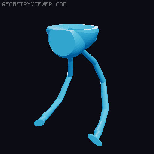 Shocking Pink Dragon Millipede 3D model thumbnail