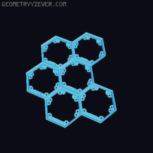 Hextraction Fancy Game Board Remix 3D model thumbnail