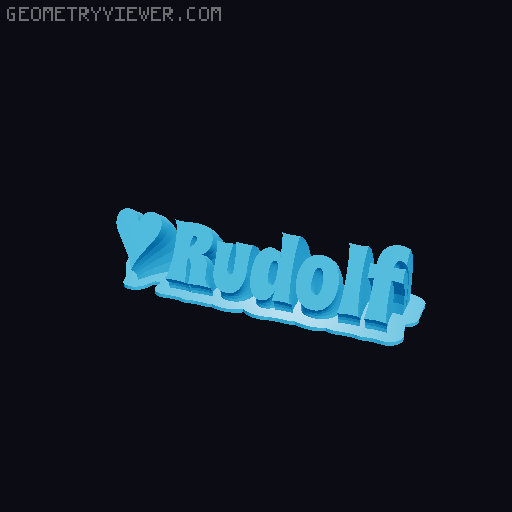 Valentine sculpture 3D model thumbnail