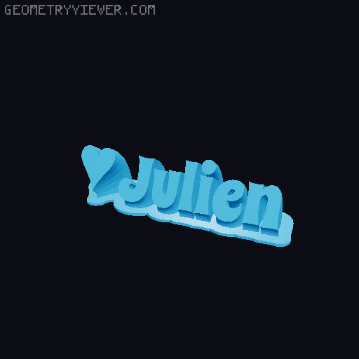 Valentine sculpture 3D model thumbnail