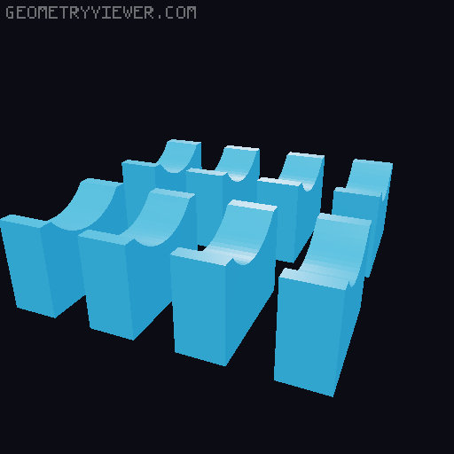 Ikea Lack Enclosure - Re-remixed handles 3D model thumbnail