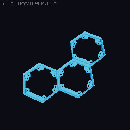 Hextraction Fancy Game Board Remix 3D model thumbnail