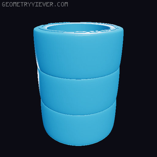 F1 Tyre Pencil Holder 3D model thumbnail