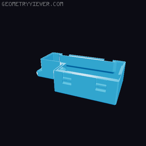 Meshtastic / Meshcore - Case for Heltec V4 with 18650 battery in a tray 3D model thumbnail