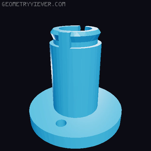 Tall bobbin, class 15 3D model thumbnail