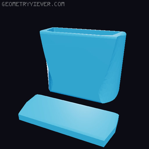 Realistic Toilet 3D model thumbnail