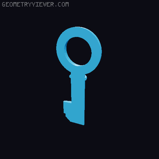 keys 3D model thumbnail