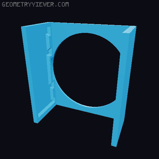 Wall Chime Clock 3D model thumbnail