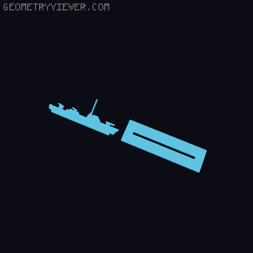 Torpedoes and Tides Standees and tools 3D model thumbnail