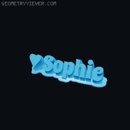 Valentine sculpture 3D model thumbnail