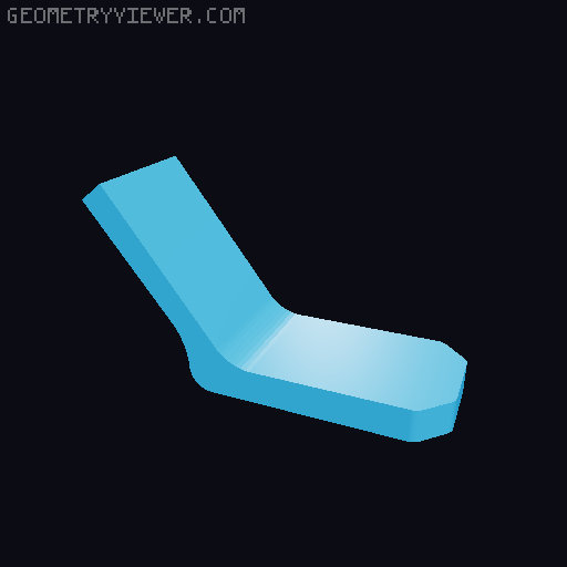 Hot glue gun holster  3D model thumbnail
