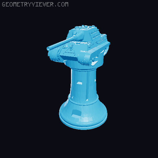 WW2 Chess 3D model thumbnail
