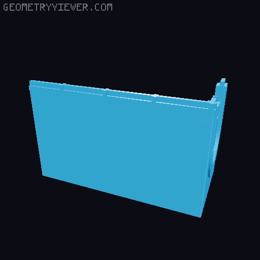 Plain Modular Terrain Walls (DND / TTRPG) 3D model thumbnail